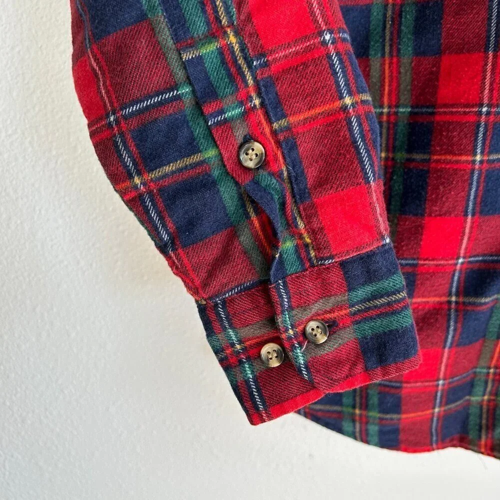 Vintage Northwest Territory Shacket Red Plaid Flannel Quilt Lined Chore